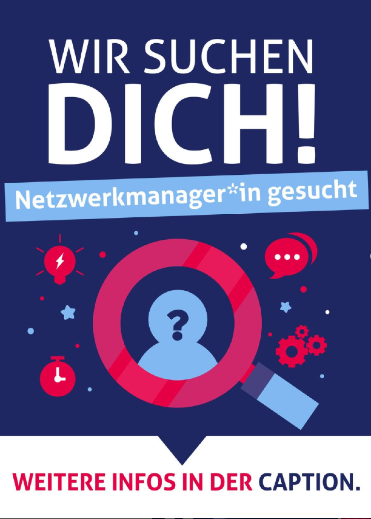 Wir suchen dich! Netzwerkmanager*in gesucht