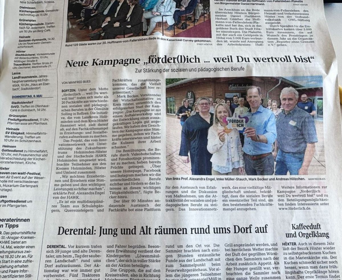 Täglicher Anzeiger vom 07. Mai 2024:“förder(l)ich …weil Du wertvoll bist“