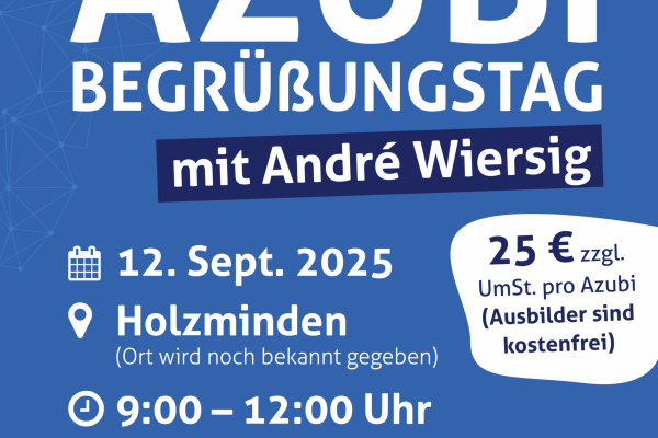 Azubi Begrüßungstag – mit André Wiersig