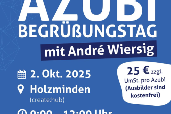 Azubi Begrüßungstag – mit André Wiersig