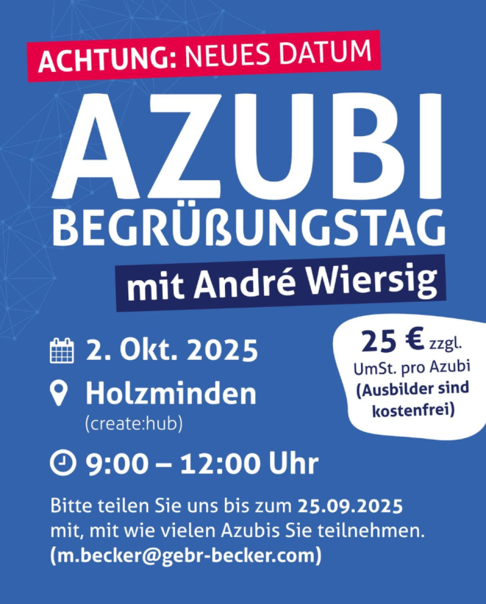 Azubi Begrüßungstag – mit André Wiersig