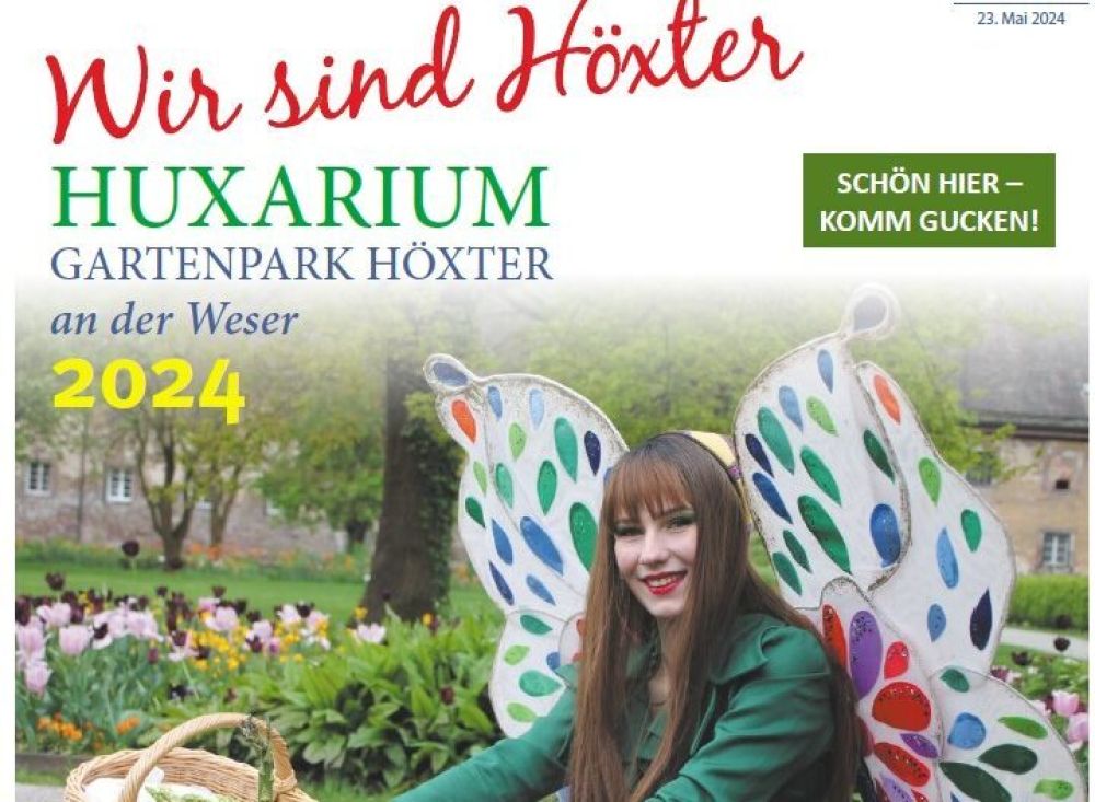 Westfalen-Blatt vom 23. Mai 2024:“HUXARIUM Gartenpark Höxter 2024″