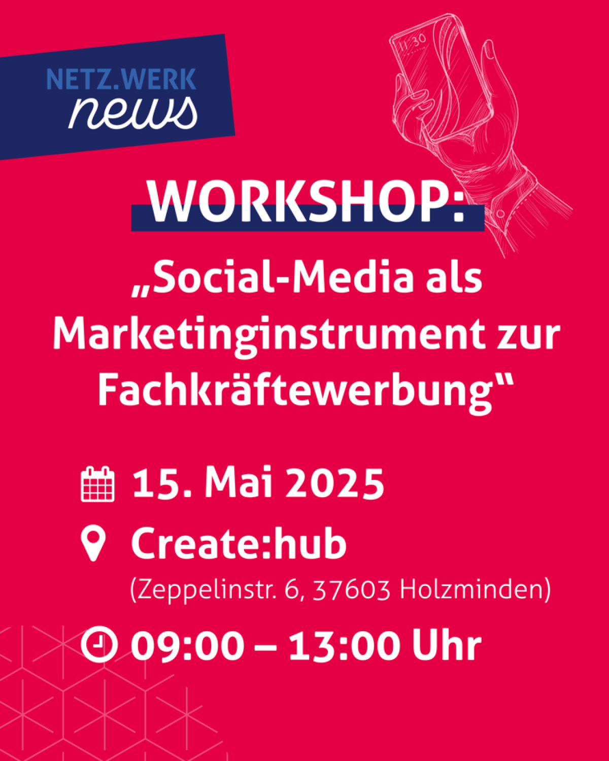 Workshop: „Social-Media als Marketinginstrument zur Fachkräftewerbung“